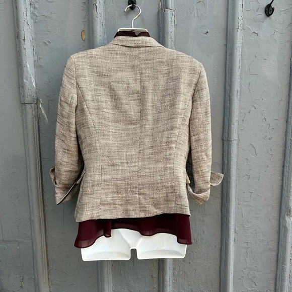 Max  Mara Grey Tweed Blazer, approx size M - Picture 5 of 9